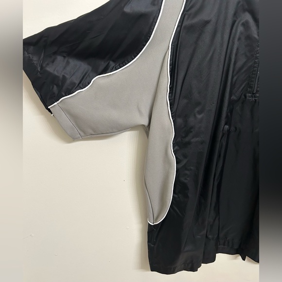 Mizuno Batting Cage Jacket, 1/4 Zip, Windbreaker, Short Sleeve, Black, XL - Picture 2 of 7